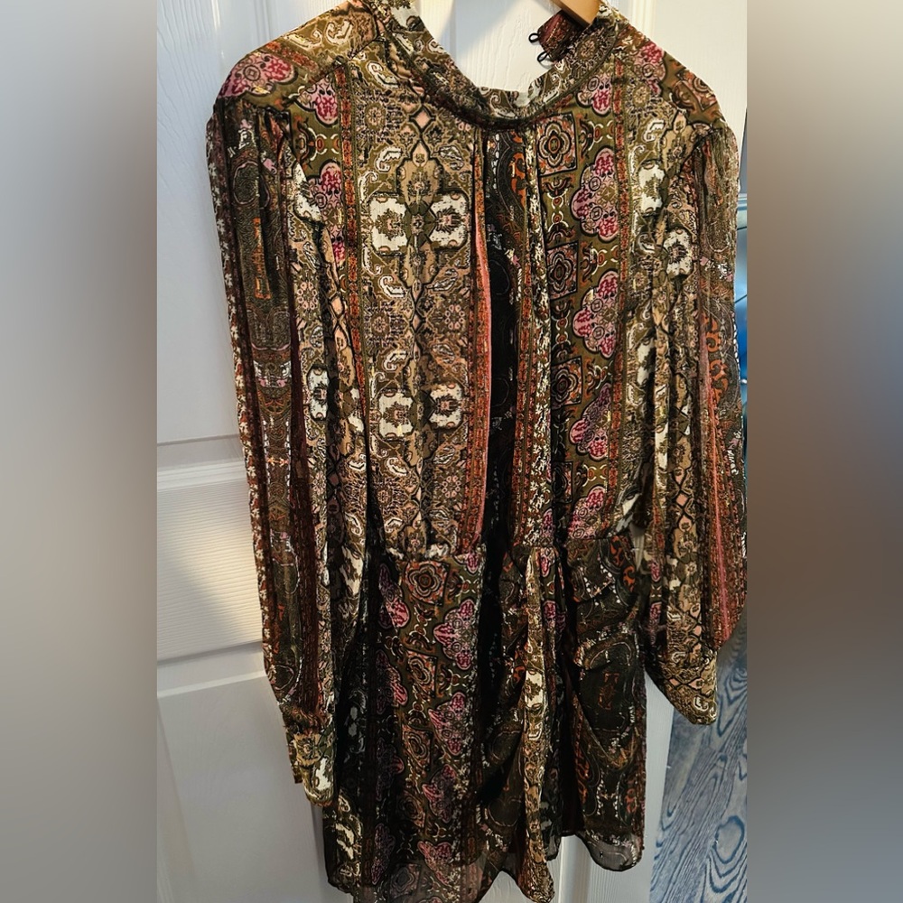 Zara Multicolor Patterned Dress